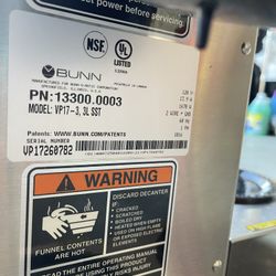 Bunn Coffee Brewer VP17-3