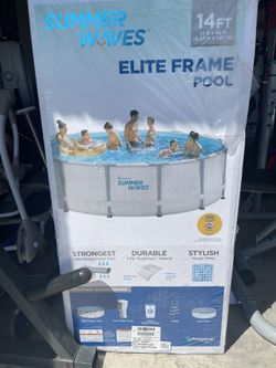 Summer Waves 14'x42" Frame Pool with Filter Pump System