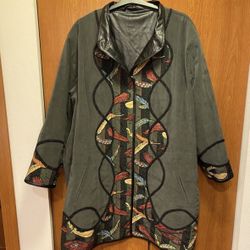Vintage  Koos Of Course Van Den Acker Reversible Patchwork Jacket 3XL