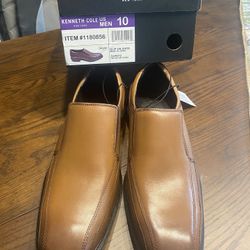 Back To School New Kenneth Cole Leather Stylish Mens Leather Shoes Size 10