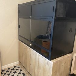 Reptile Habitats 120 Gallon 4x2x2 Bearded Dragon Enclosure with Accessory Lot 