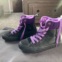 Convers, Purple And Black, Leather Size 12