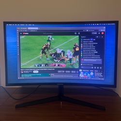27” Samsung Curved Monitor with HDMI cable