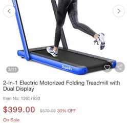 NEW FOLDING TREADMILL 
