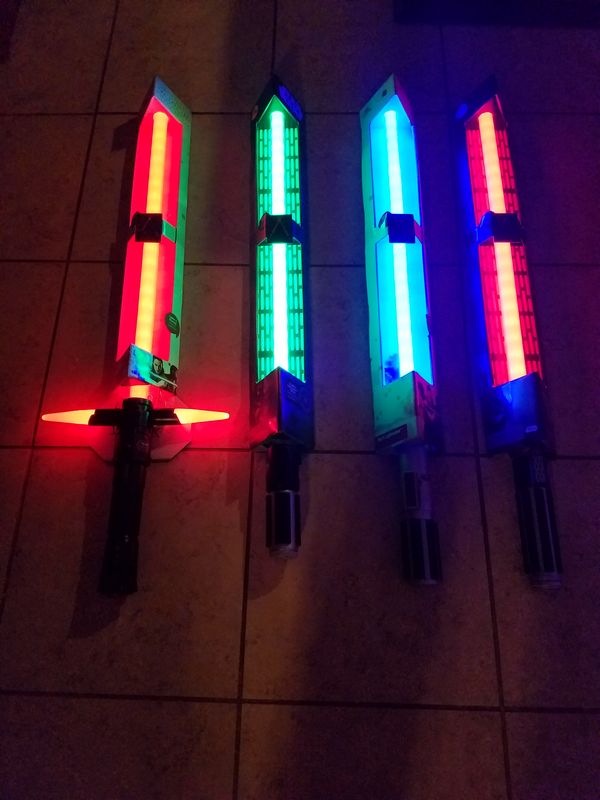 Star Wars Lightsaber Collection Rey Darth Vader Yoda Kylo Star Wars Lightsaber Collection Rey Darth Vader Yoda Kylo Ren Disney Light Saber For In Hemet Ca Offerup