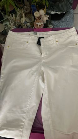 White Denim Legging Jeans size 6 Mossimo