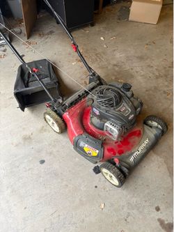 lawn mower with bag