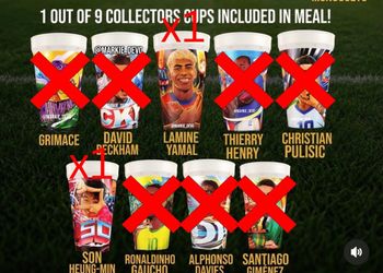 Trading McDonald’s World Cup 26 Meal Cups