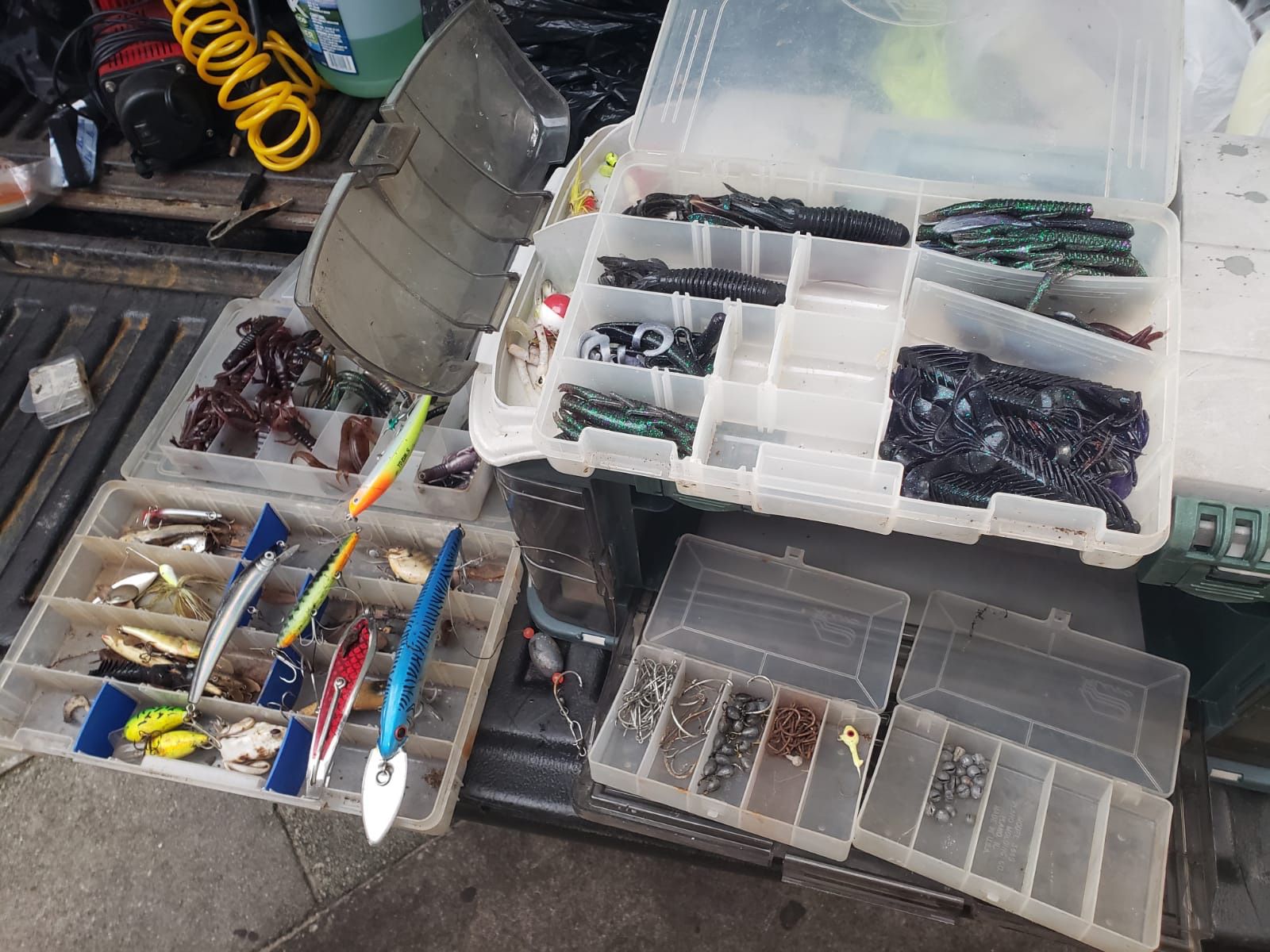 Fishing tackle with box