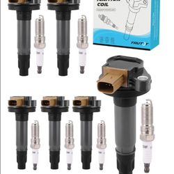 TAUTOY UF646 DG549 Ignition Coil Pack Spark Plug 6 PCS (3.5L Turbo Only)