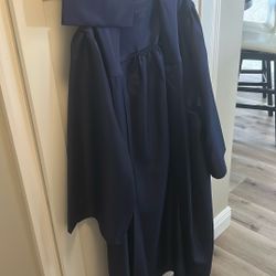 Graduation Cap And Gown Navy Blue