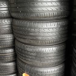 225/60/16 Set 4 Tires About 90% Tread Firm Price