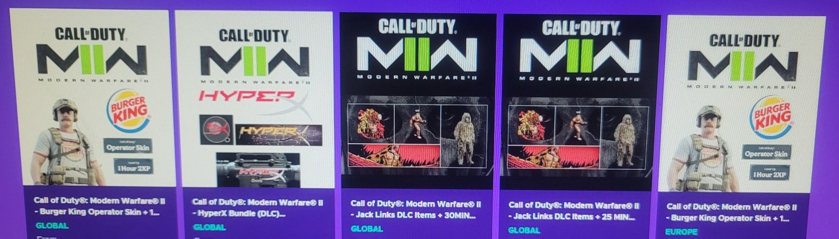 ENDS OCT 31 !!!!!!! Season 4 - Call Of Duty: Modern Warfare II JACK LINK'S Sasquatch SKIN