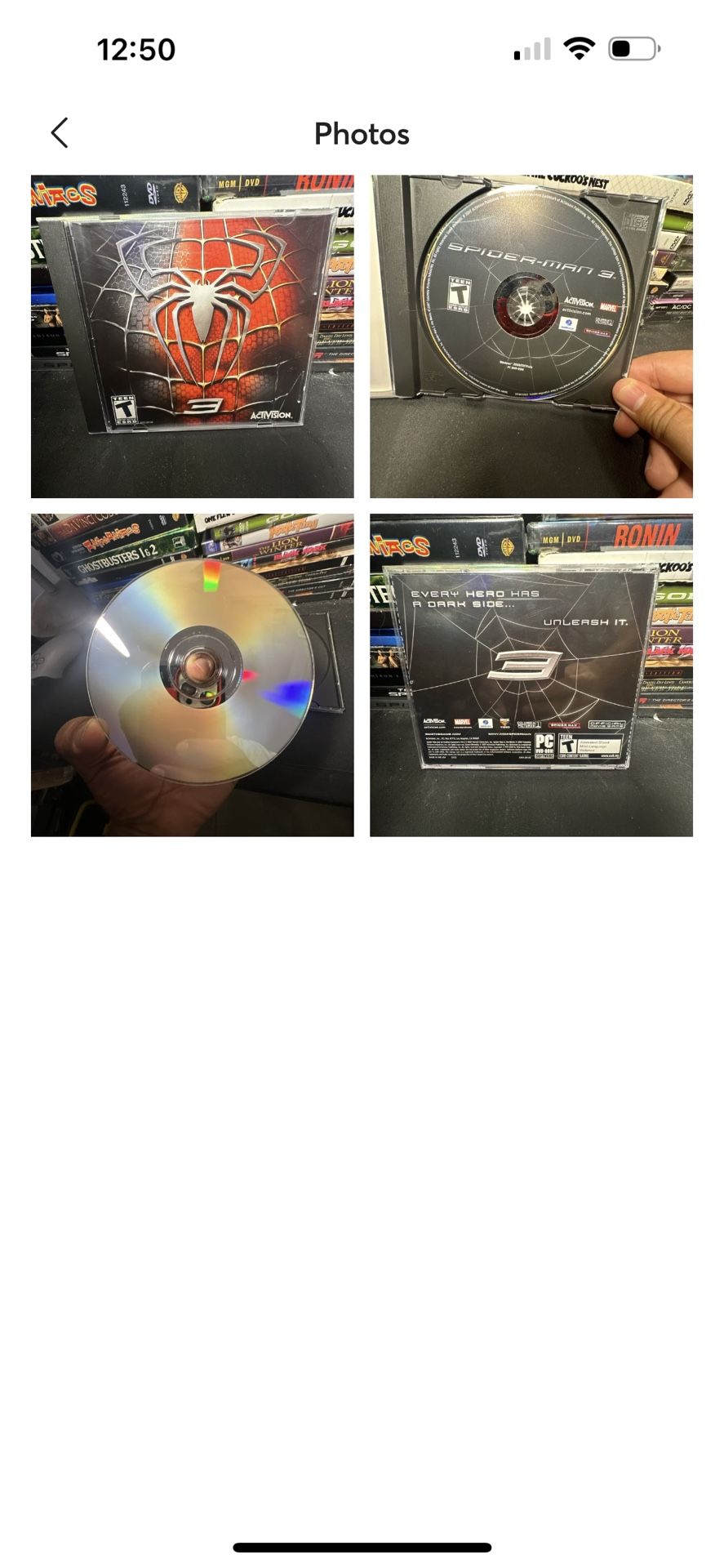 SPIDERMAN 3 PC CD ROM
