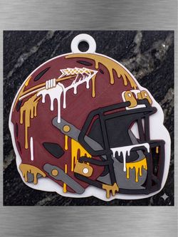 Washington Commanders 3D Printed Helmet Ornament
