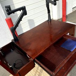 Computer Desk, Monitor Arms Optional