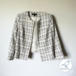 Anne Klein | Size M | White & Black | Women's Blazer | Used - Great Condition