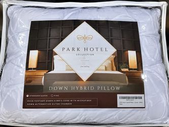 Park Hotel Collection Down Hybrid Pillow – Queen Size – White new