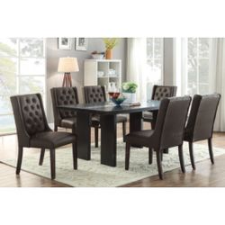 Brown Dining Table Set 
