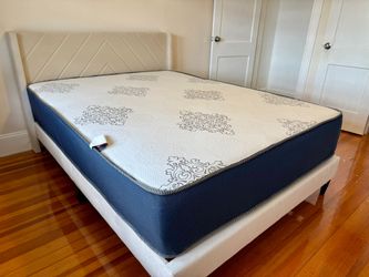 Fast Selling - Brand new queen size bed frame and strong support mattress included