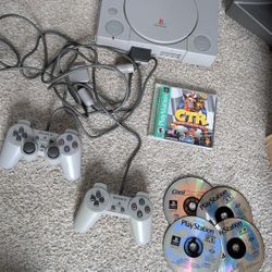 PlayStation 1 Bundle With Games And 2 Controllers Ps1