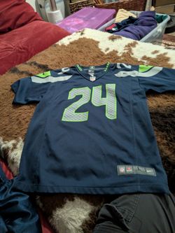 Seahawks jersey size large youth signed by cliff avrile