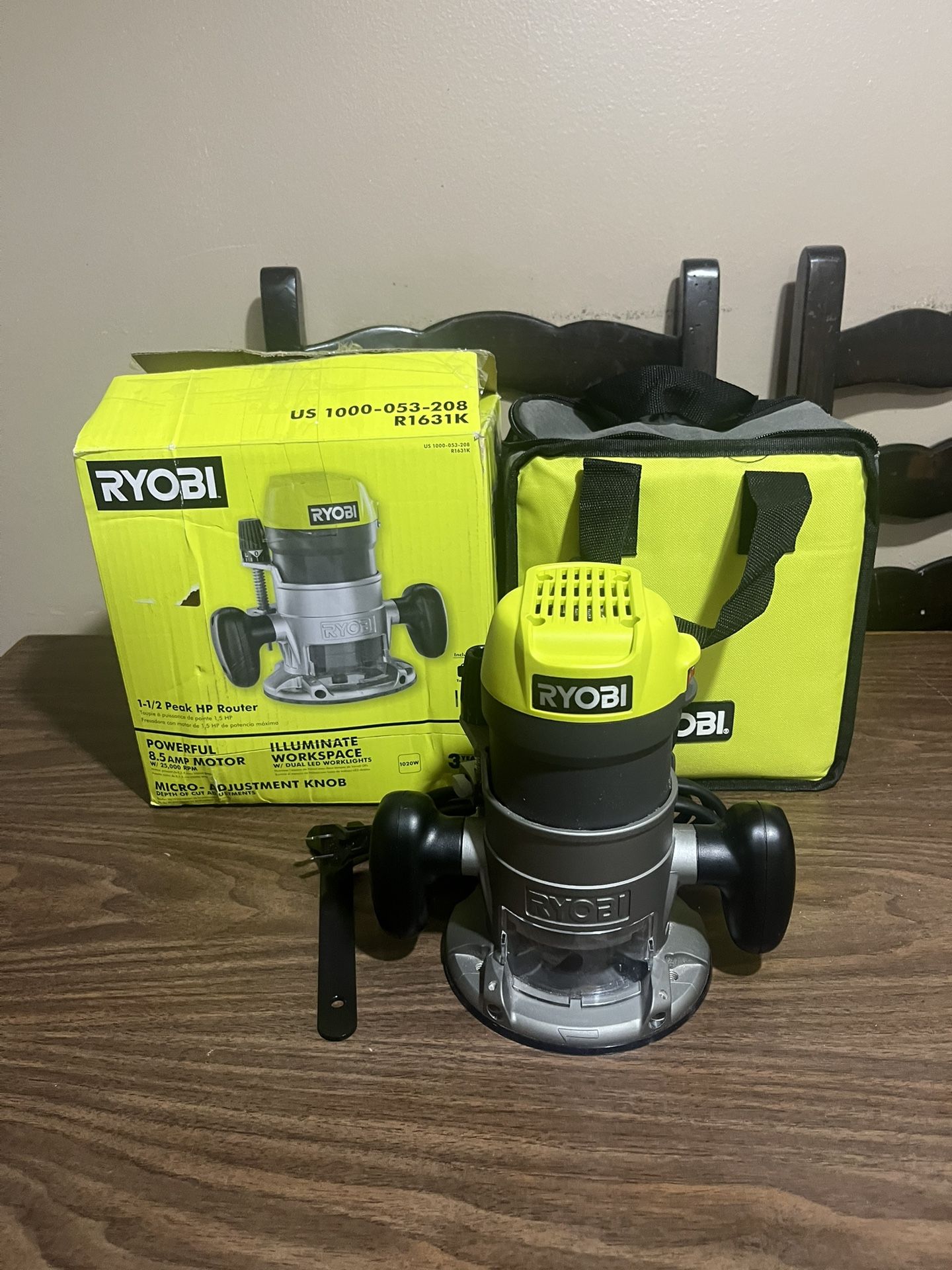 Ryobi 8.5 Amp Fixed Base Router
