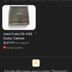 CRATE  GS 412  guitar speaker with Celestine speakers