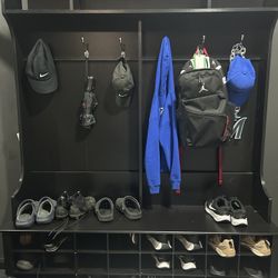 Hall Tree Shoe Cabinet Storage