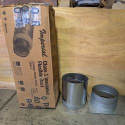 25 Ft Flexible Duct With Head And Extension 