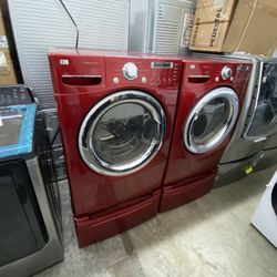 LG WASHER AND GAS DRYER