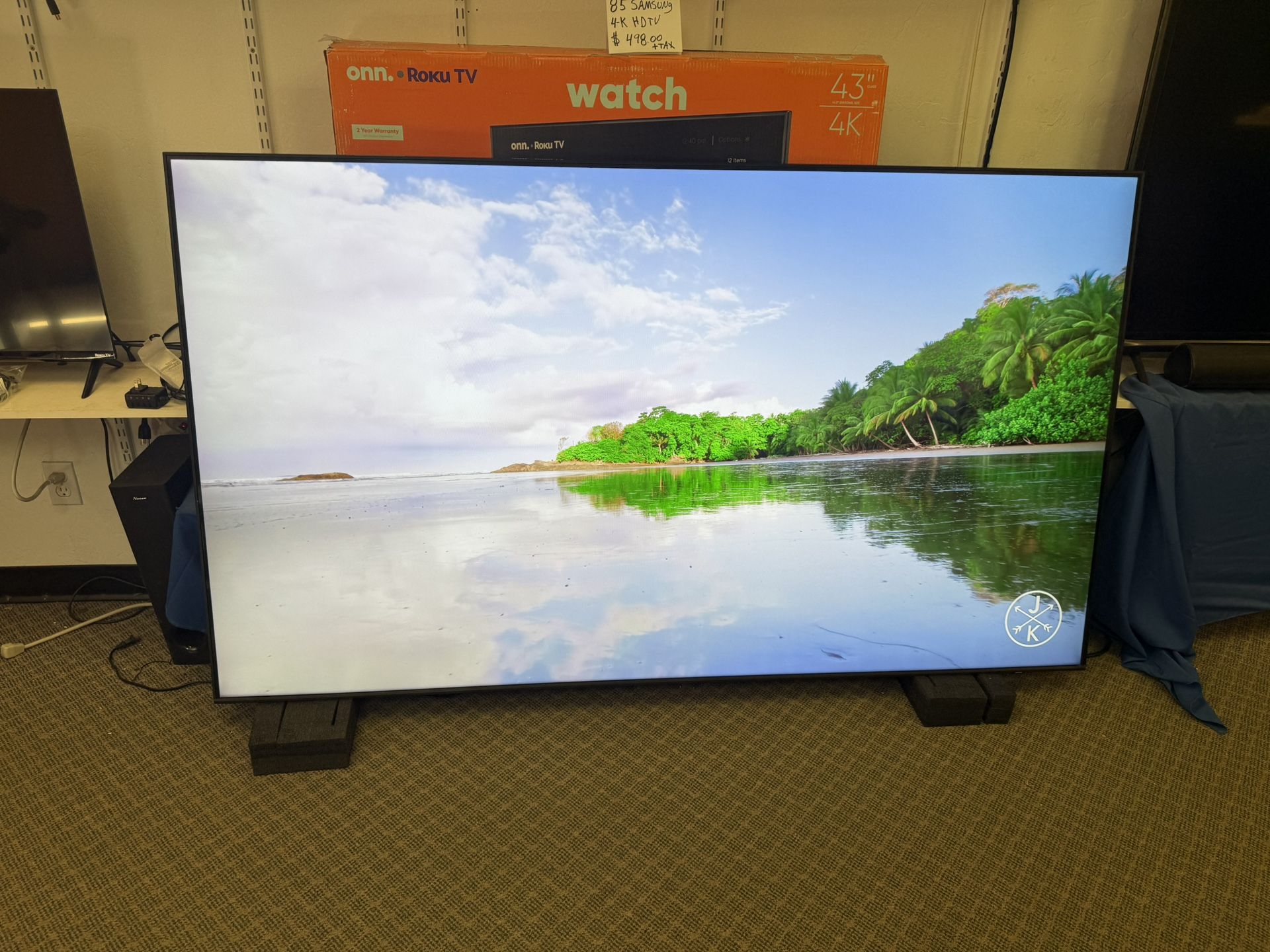 85 Tv Very Minor Scratch On Screen $55 Down On Financing For Delivery Six Month Warranty 85 Samsung Smart 4K Hdtv