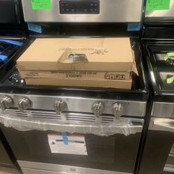 New Scratch And Dent GE 5 Burners Gas Stove Stainless Steel 6 Months Warranty 