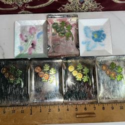 Vintage Japanese Cloisonne & Heavy Metal Dishes 