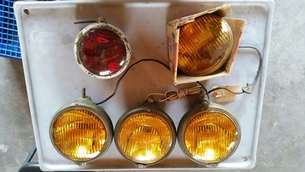 Antique 30s fog lights