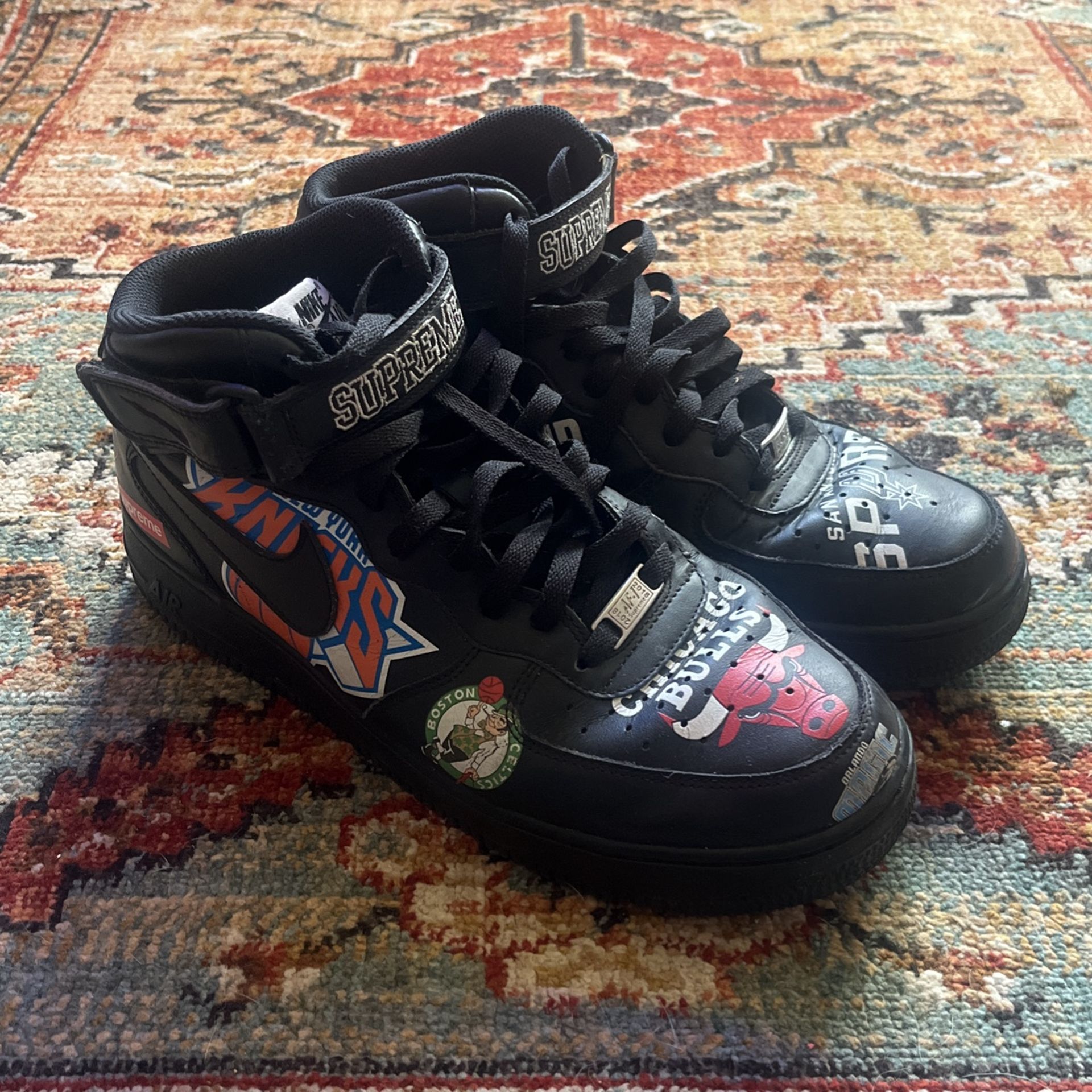 Supreme NBA Air Force 1 Black Size 10.5