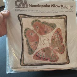 CM needlepoint pillow Craft