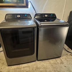 SALE! Washer and Dryer set Samsung grey/ lavadora y secadora