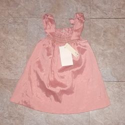 Zara Satin Toddler Dress New 