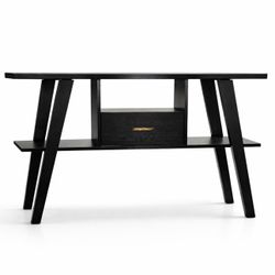 Black  Modern Wood console / desk  