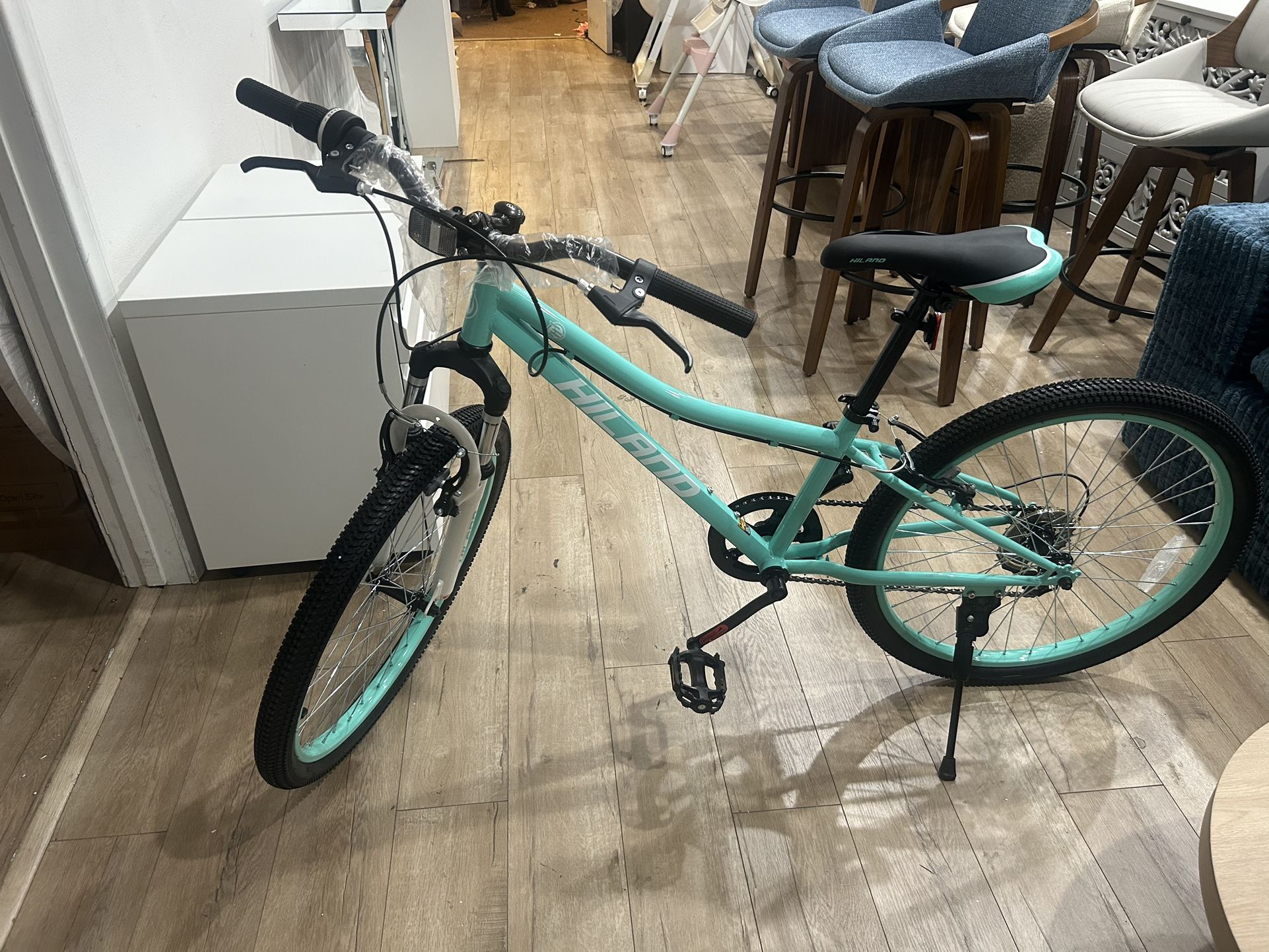 24 Inch Mountain Bike for Kids ，Front Suspension Fork Kids' Bicycles for Boys Girls Multiple Colors