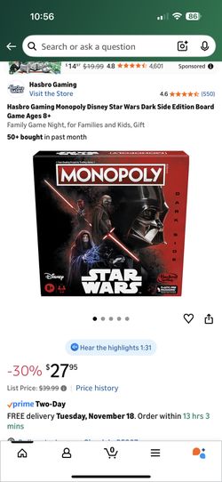 Star Wars Monopoly