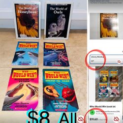 $8 For All Bundle of 6 educational Books for Kids:Who Will Win and the Wold of