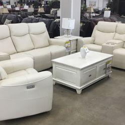 Power Recliner Sofa , Power Recliner with Console,  and Cup Holder