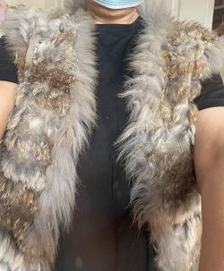 Real Rabbit  Beige Coat $29