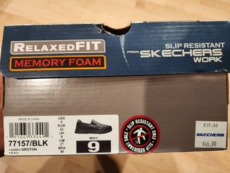 Sketchers Memory Foam Black Shoes Size 9