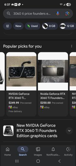 3060 Ti Founder Edition Gpu