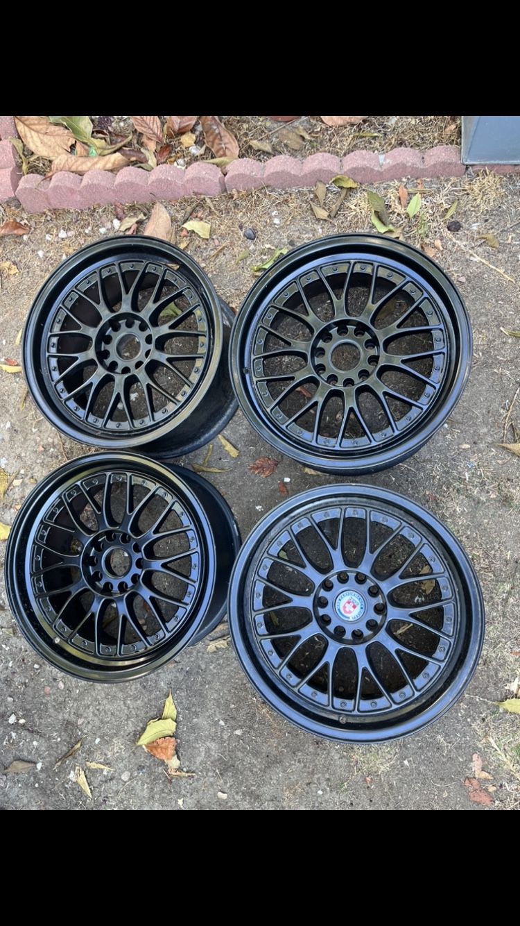 4 - 18x8.5 5x114.3 5x4.5 5x100 5x3.94 Wrx Crosstrek Infiniti G35 G37 Q50 Q60 350z Altima Civic Kia Accord Camry Wheels Rims !!!!!