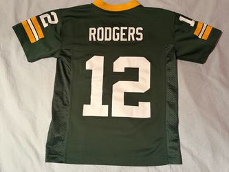 Aaron Rodgers #12 Green Bay Packers NFL Green Jersey; Boy’s S