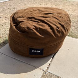 Chil~Lax Brown Bean Bag Chair - 45” diameter